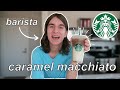 How To Make A Starbucks Iced Caramel Macchiato At Home // by a barista