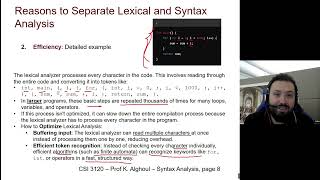 CSI3120 - 07 - Syntax Analysis part 1 - Concepts of Programming Languages
