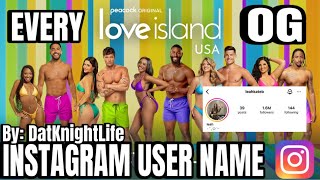 Information EVERY LOVE ISLAND USA SEASON 6 OG CAST INSTAGRAM USER | First 10 Contestants Update