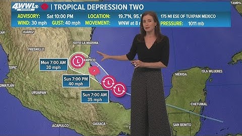 Tracking Tropical Depression Two: Could become Tropical Storm Barry