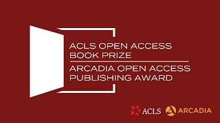 2026 ACLS Open Access Book Prizes Information Session