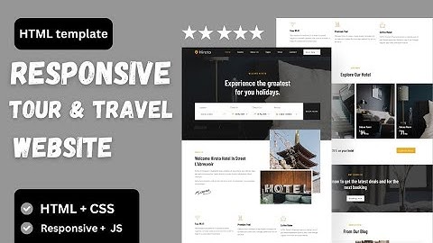 Multi-Page Travel Website Design Using HTML, CSS & JavaScript 💻 | Learn HTML | Project for Beginners
