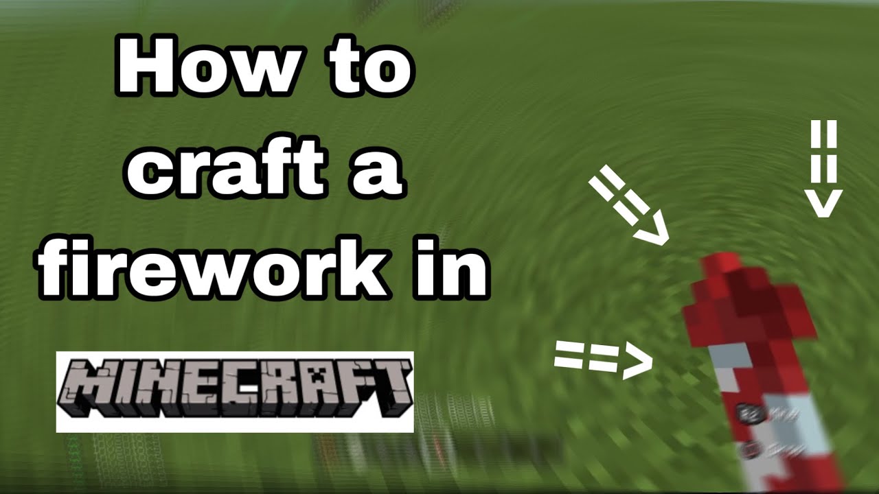 How to make fireworks in Minecraft (Tutorial) - YouTube