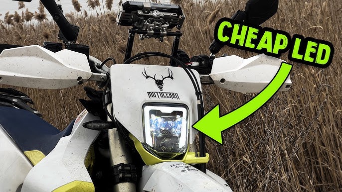 Headlight comparison and installation - non headlight KTM and Husqvarna  models 