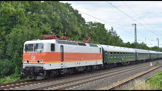 WFL 'Reben-Express' mit 143 597 in Düsseldorf-Oberbilk 28/6/26  Makro