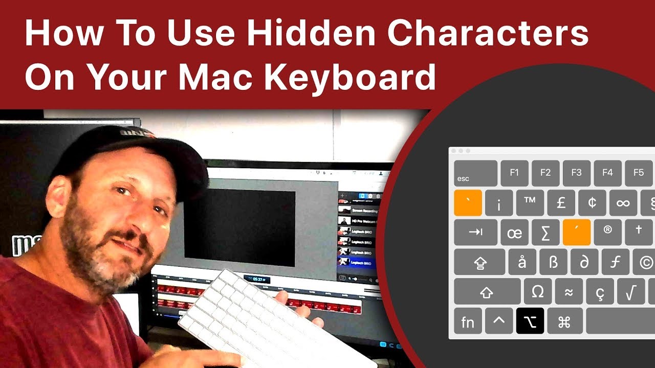 How To Use Hidden Characters On Your Mac Keyboard Youtube