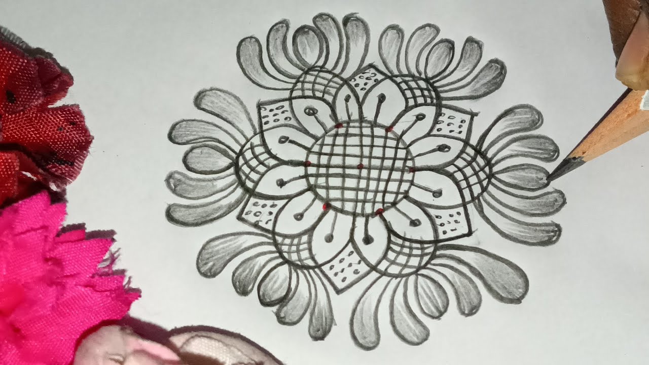 Beautiful rangoli design 🌺 latest rangoli design 🌺 easy rangoli design 🌺 