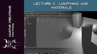 Details Autodesk Maya Lecture 11 - Introduction to Lighting and Materials | Hastar Creations Update