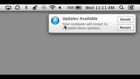 How to dismiss OS X "updates available" notification popup