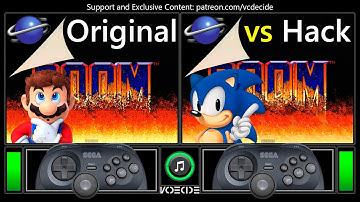 [New Hack] DOOM (Sega Saturn vs Sega Saturn) Real Hardware Comparison