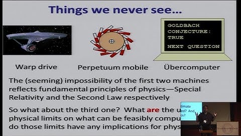 Computational Phenomena in Physics | Scott Aaronson