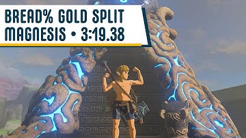 BotW Bread% Speedrun Gold Split - Magnesis - 3:19.38