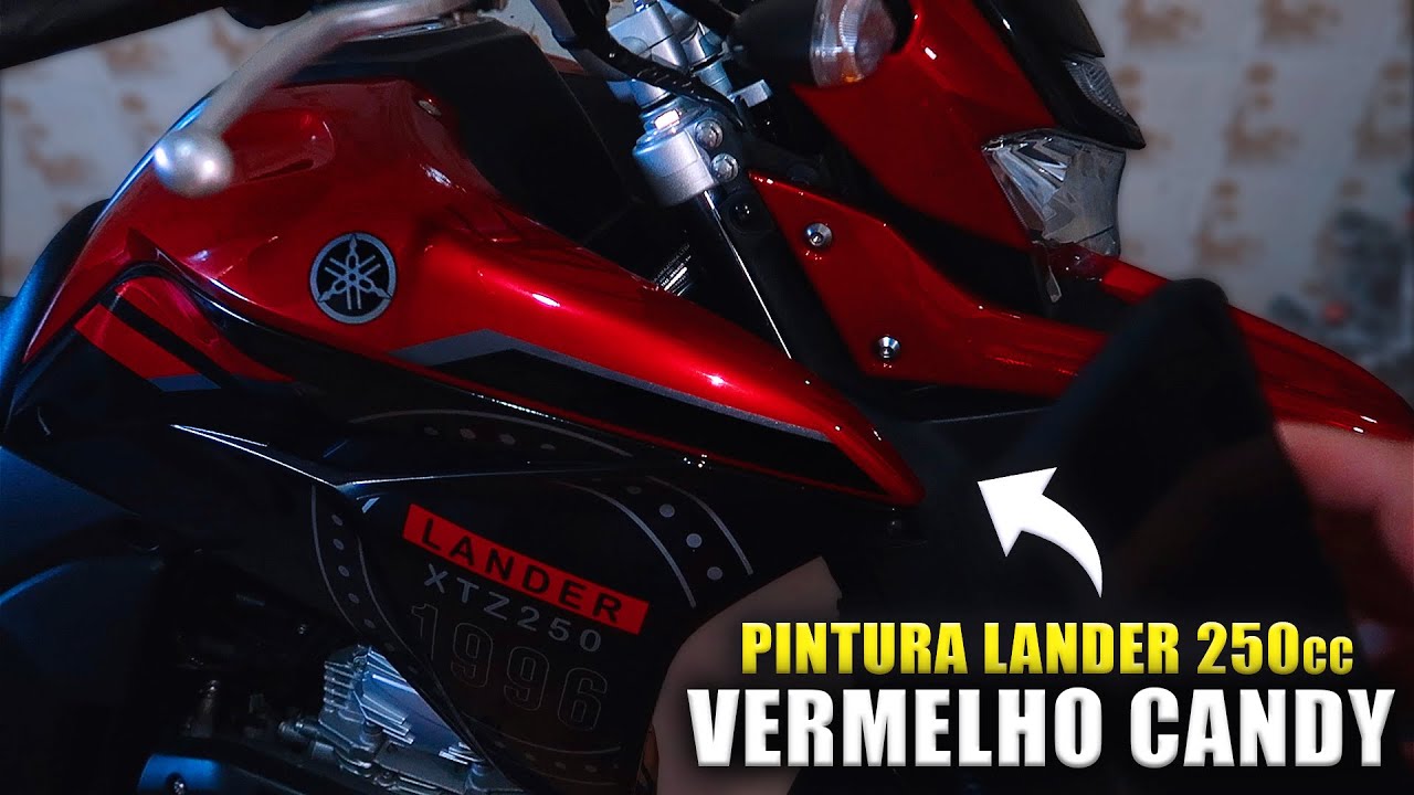 LANDER 250 VERMELHO CANDY RODAS BLACK PIANO