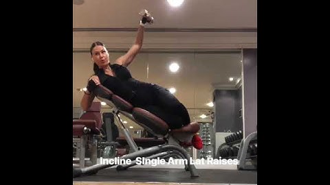 Incline Single Arm Lat Shoulder Raises