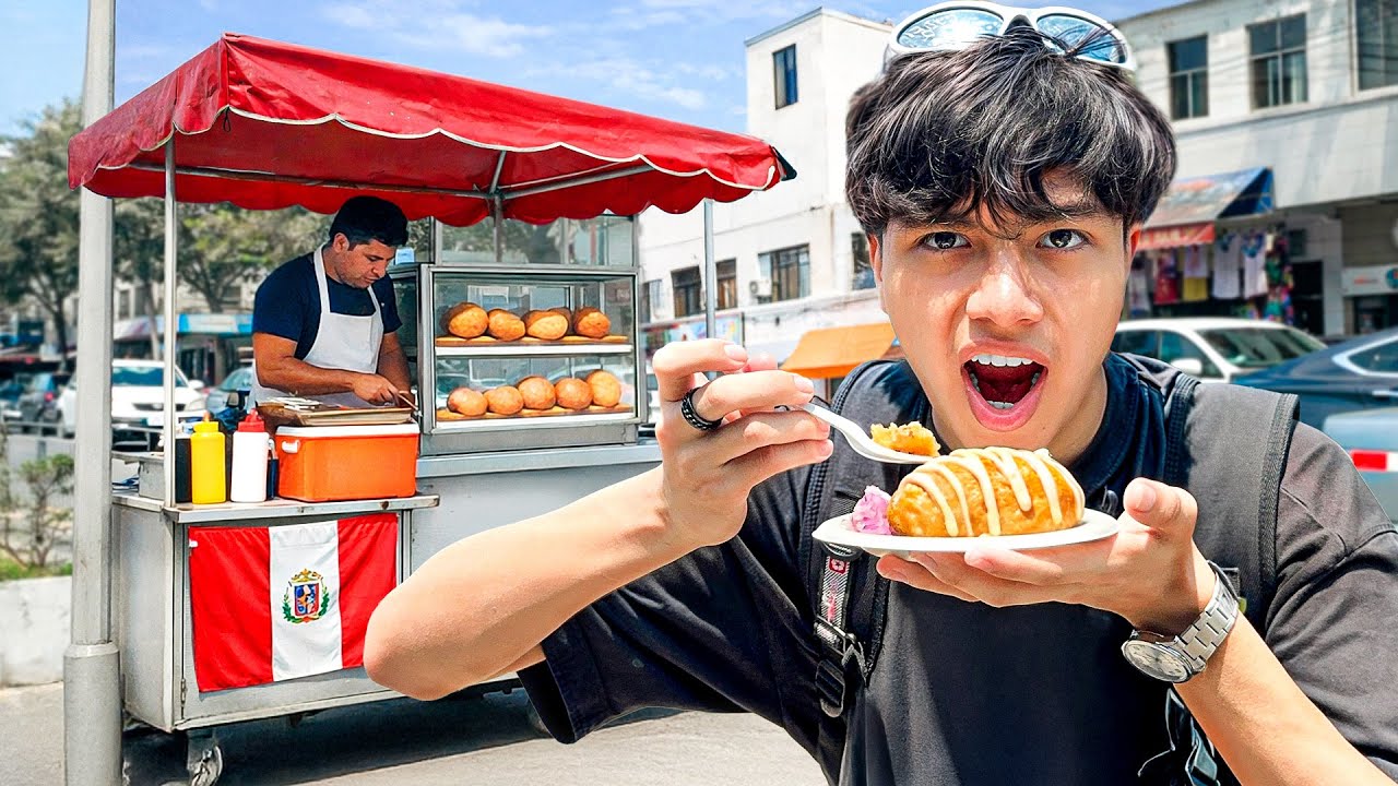 PROBANDO LA COMIDA DE LIMA PERÚ 😱🇵🇪