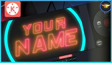 Glowing Style Neon Text Animation In KineMaster - New Editing Tricks ||  Mr. Aadi edits