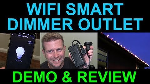 WiFi Smart Light Dimmer Outlet Indoor Outdoor Alexa String Lights Plug WTESKE Demo Review