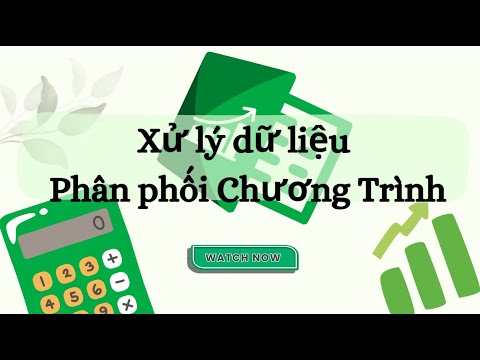 [Excel cho giáo viên] Xử lý dữ liệu phân phối chương trình