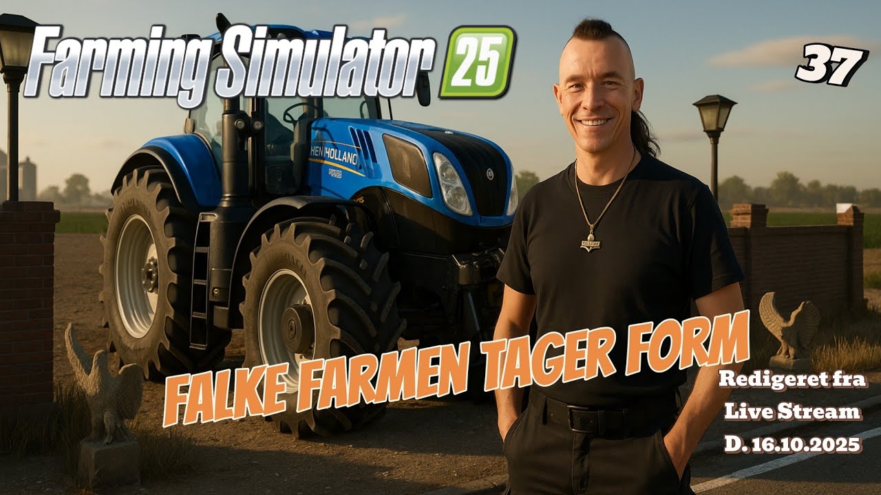 FALKENS FARM ER TILBAGE! 🚜  Oliefabrik, Lavendel og Så rod i - FS25 server - Ep.37