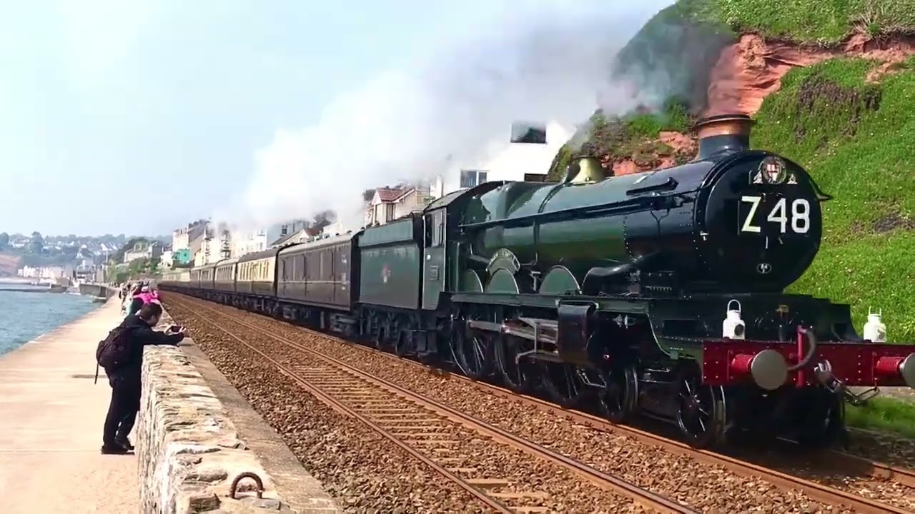 Trains on the Dawlish Sea wall Spring-Summer 2024