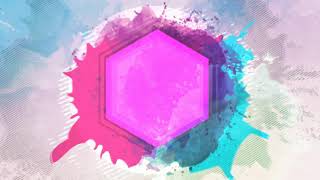#Intro without text || HD Hexagonal pink colour 3d intro