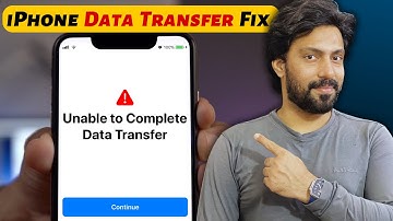 Unable to Complete Data Transfer iPhone Error - How to Fix?