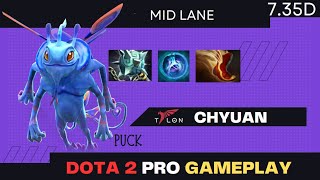 ChYuan - Puck Mid wih Exotic items | Dota 2 Pro Gameplay - Full Game [Patch 7.35d]