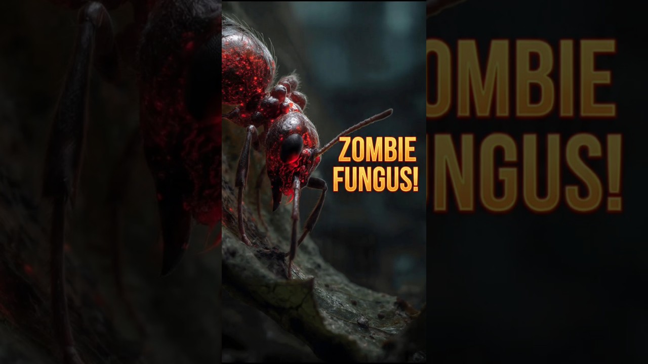 The Zombie Fungus That Controls Ants! 😱🧟&zwj;♂️#ZombieFungus #ScienceFacts #NatureIsWeird #WeirdScience