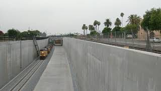 San Gabriel Trench: 1.4-mile Trench Opens to Train Traffic (August 2017)