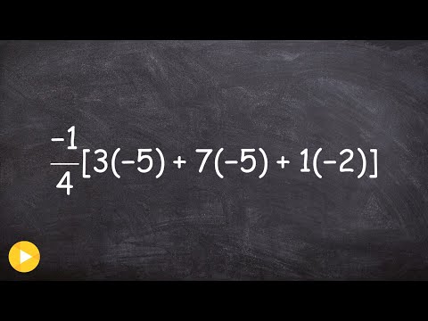 Use Order of operation to simplify the expression