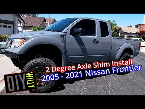 2 Degree Axle Shim Install 2005-2020 2wd Nissan Frontier
