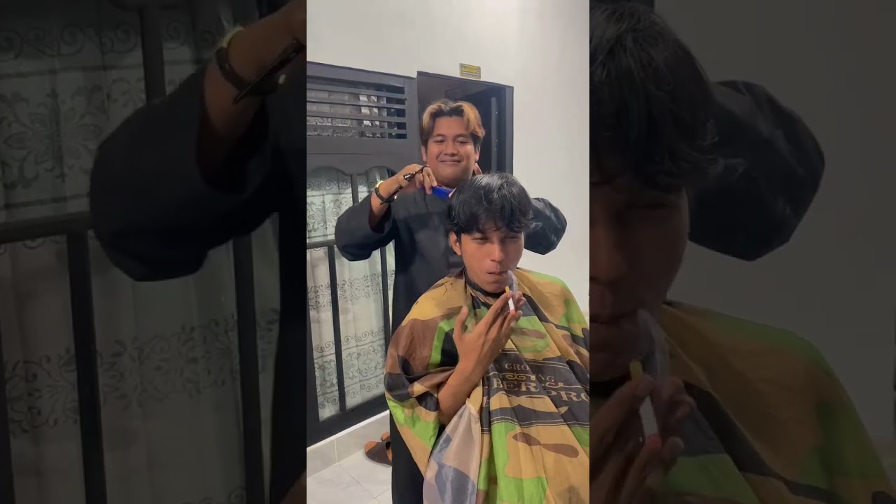 Gus Nizar Ali Lagi potong rambut 