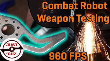 Mini Battlebot in Slow Motion! Division V3: Weapon System (3lb Beetleweight Combat Robot)