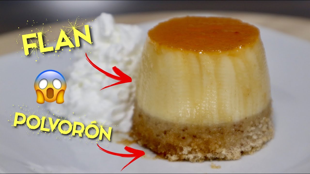 FLAN MÁGICO DE POLVORÓN ESPECIAL PARA NAVIDAD