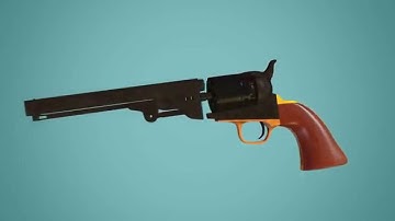 Colt 1851 Navy Revolver - 3D Modeling