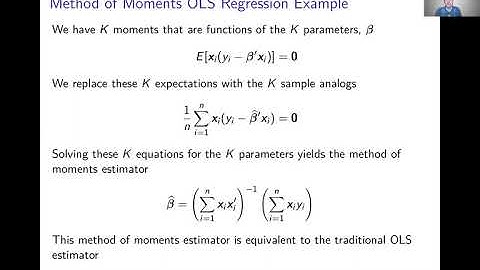 Week 8: Generalized Method of Moments | Video 3: Method of Moments Examples