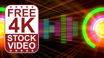 Free Stock Videos – VJ Loops DJ music equalizer colorful animated 3D motion graphics