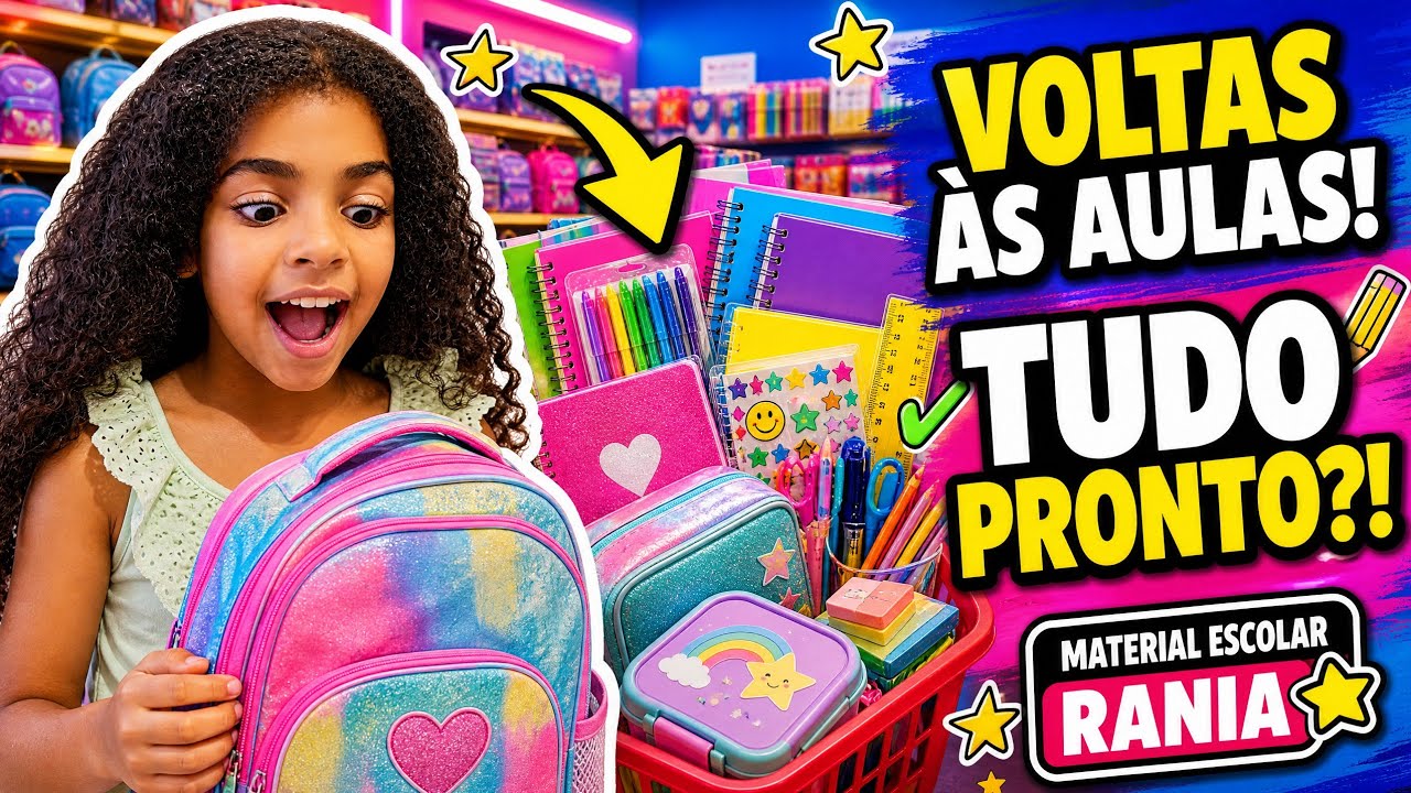 BACK TO SCHOOL |  😱🎒 COMPRÁMOS TODO O MATERIAL ESCOLAR DA RANÍA!