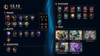 League of Legends Patch 13.12 Rundown by Game Designer Phreak