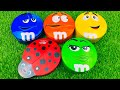 Satisfying Video Rainbow Skittles and Relaxing ASMR M&M's Candies Unboxing from Colorful Containers