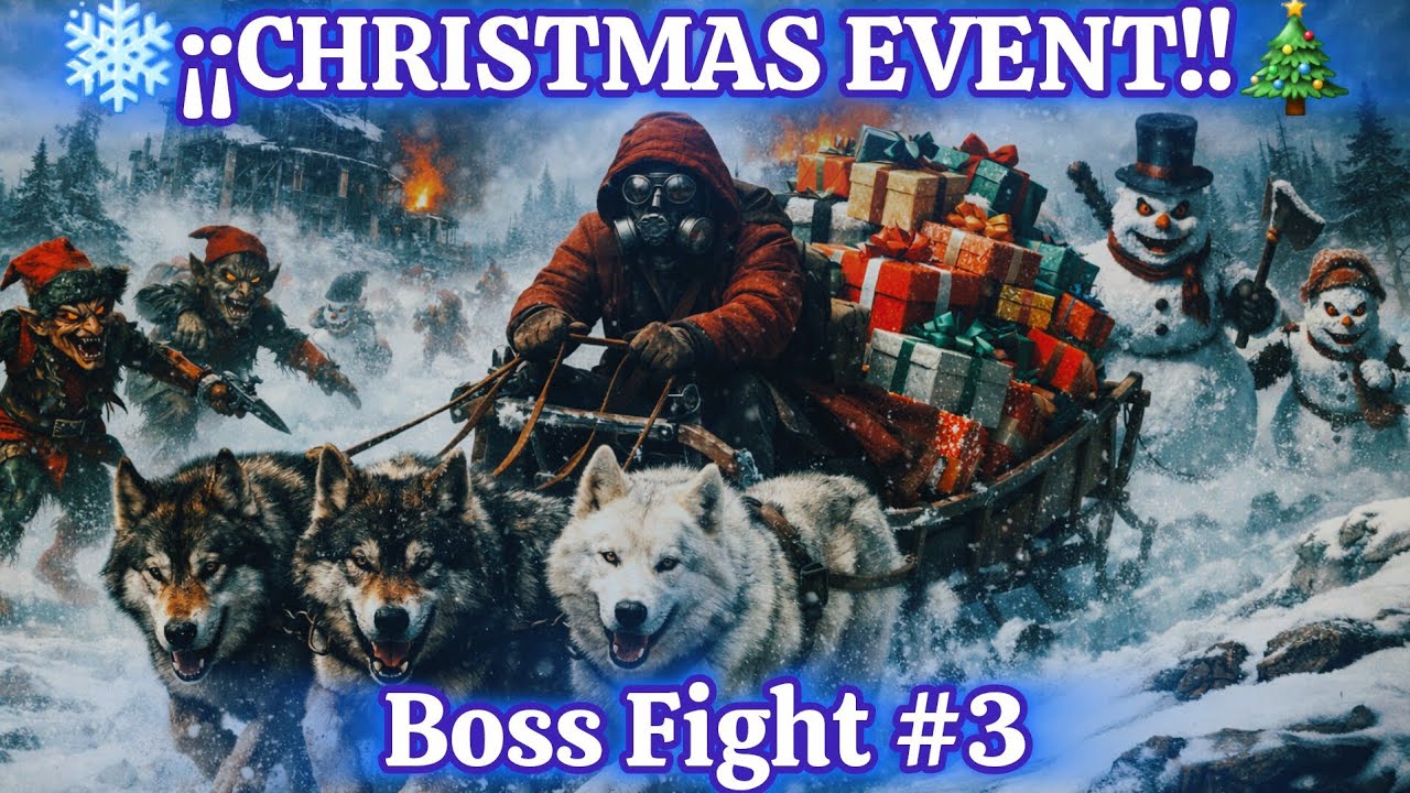 ☢️Day R Survival - ❄️¡¡CHRISTMAS EVENT!!🎄 BossFight Vol.3- Pen... Oso Comunista 🗣🗣🐻💩 (No me agrada)