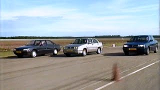 Lancia Dedra, Peugeot 405 And Seat Toledo Comparison Test, 1991.