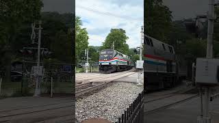 Amtrak Empire Service rounding curve at Peekskill #amtrak #amtraktrain #empireservice