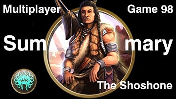 Civilization 5 Multiplayer 98: Shoshone [Summary] ( BNW 6 Player Free For All) Gameplay/Commentary