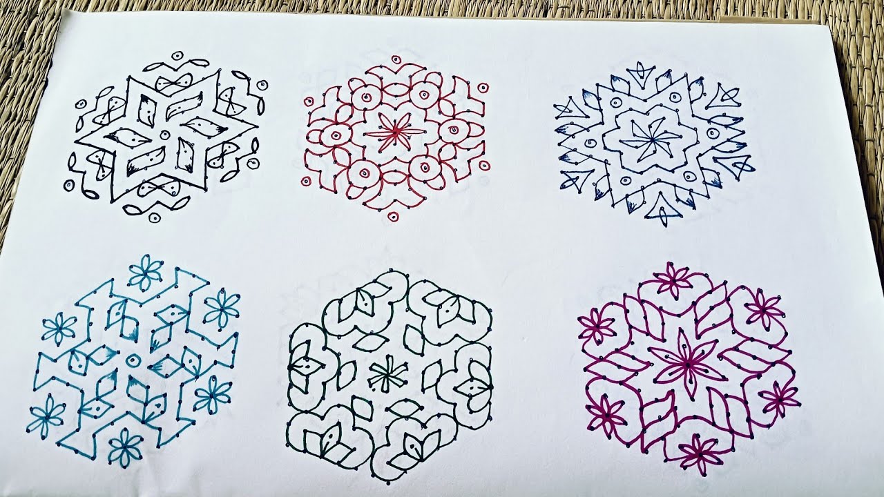 Simple 13 pulli kolam/simple muggulu/daily kolam/simple and easy rangoli/daily kolam/easy kolam 