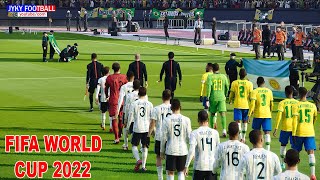 PES 2021 - Argentina vs Brazil Full Match HD - FIFA World Cup 2022 Gameplay PC - Jyky Football