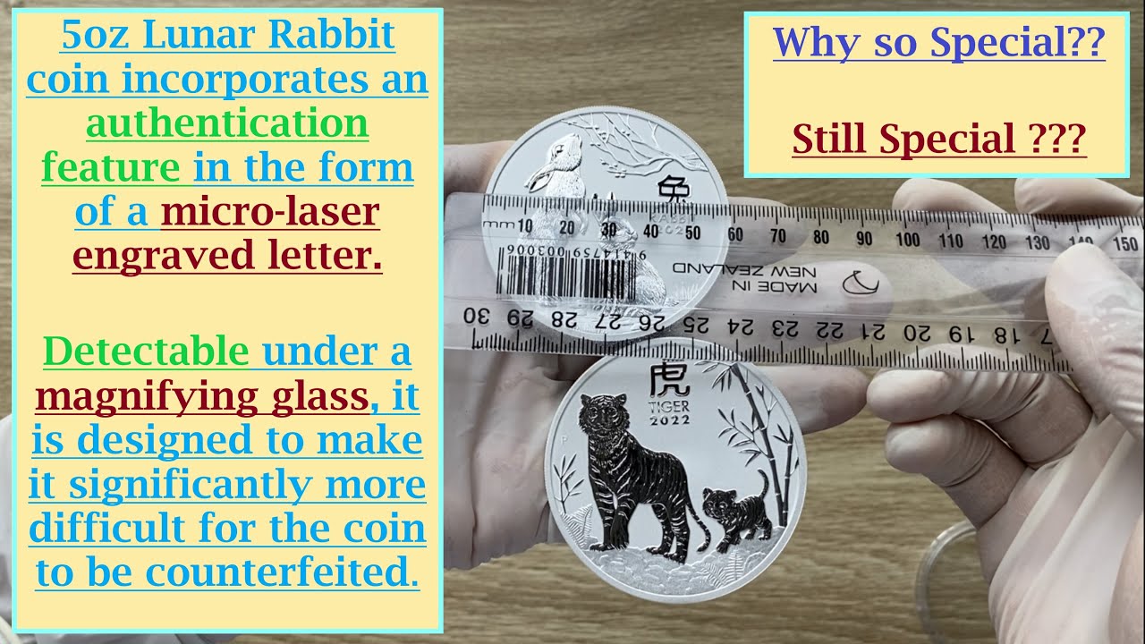 Micro Engrave Security Feature on the 5oz Rabbit Lunar Series 3 Perth ...