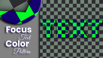 Focus Text Color Pattern | CSS Only Text Effect