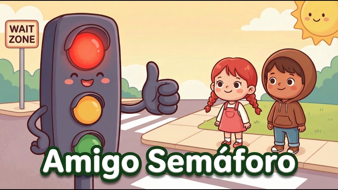 Canción del Amigo Semáforo 🚦 Seguridad Vial Paso de Peatones | CherryChoco | Canciones Infantiles