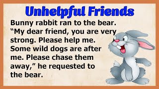 Develop Your English 🙌| Unhelpful Friends | Basic | Listen And Learn